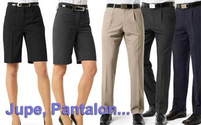Articles de bureau >> Pantalon jupe ceinture bermuda