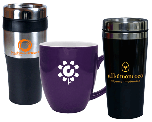 Verres, tasses, gobelets et thermos promotionnels avec votre logo