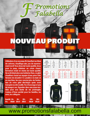 Gilet chauffant PUB